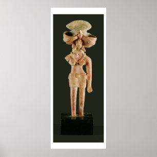 Terracotta Moeder Goddess, Mohenjodaro, 2300-1750 Poster