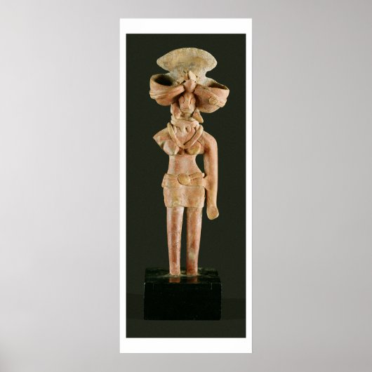 Terracotta Moeder Goddess, Mohenjodaro, 2300-1750 Poster (Voorkant)