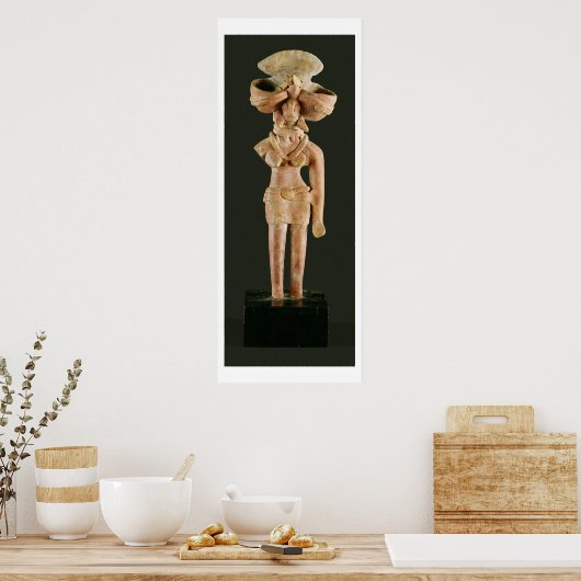 Terracotta Moeder Goddess, Mohenjodaro, 2300-1750 Poster (Keuken)