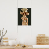 Terracotta Moeder Goddess, Mohenjodaro, 2300-1750 Poster (Keuken)