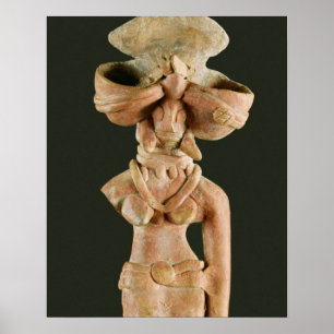 Terracotta Moeder Goddess, Mohenjodaro, 2300-1750 Poster