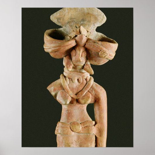 Terracotta Moeder Goddess, Mohenjodaro, 2300-1750 Poster (Voorkant)