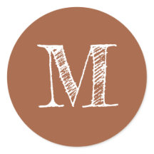 Terracotta Monogram Initiaal