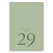 Terracotta Moss Green Simple Plain Modern Wedding Kaart (Achterkant)