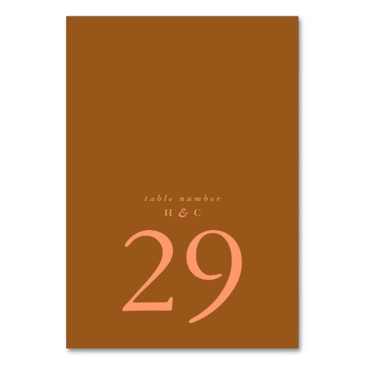 Terracotta Moss Green Simple Plain Modern Wedding Kaart (Voorkant)