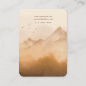 Terracotta Mountain Custom Jewelry Card Visitekaartje (Achterkant)