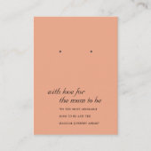 TERRACOTTA MUM TE ZIJN GIFT EARRING DISPLAY CARD PLAATSKAARTJE (Voorkant)