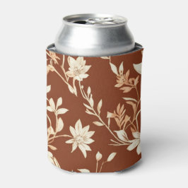  Terracotta Naadloze Boho Bloemenpatroon Blikjeskoeler