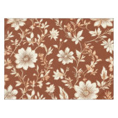  Terracotta Naadloze Boho Bloemenpatroon Tafelkleed (Voorkant (Horizontaal))