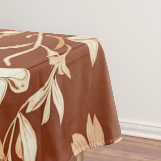  Terracotta Naadloze Boho Bloemenpatroon Tafelkleed (Voorbeeld)