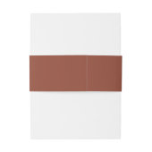 Terracotta namaak rozen goud uitnodigingen wikkel (Achterkant Voorbeeld)