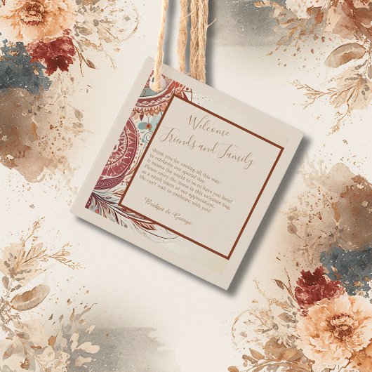 terracotta natuurlijke vintage bruiloft bedankjes labels