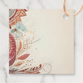 terracotta natuurlijke vintage bruiloft bedankjes labels (Achterkant)