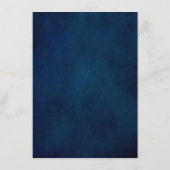 Terracotta Navy Blue Geometric Wedding Details Enc Informatiekaartje (Achterkant)