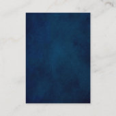 Terracotta Navy Blue Geometric Wedding Reception E Informatiekaartje (Achterkant)