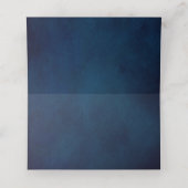 Terracotta Navy Blue Greenery Geometric Wedding Pl Plaatskaartje (Binnenkant ongevouwen)