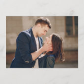 Terracotta Navy Greenery Bourgogne Wedding Details Informatiekaartje (Achterkant)