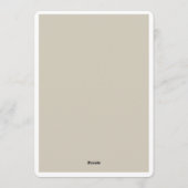 Terracotta Navy Greenery Wedding Invitation Kaart (Achterkant)