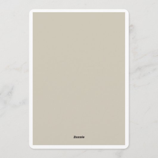 Terracotta Navy Greenery Wedding Invitation Kaart (Achterkant)