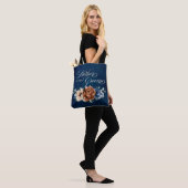 Terracotta Navy Groen Moeder van de bruidegom Tote Bag (Op model)