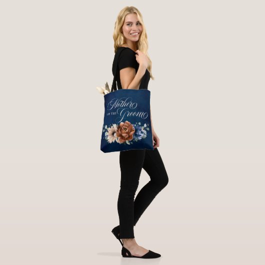 Terracotta Navy Groen Moeder van de bruidegom Tote Bag (Op model)