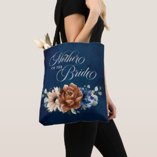 Terracotta Navy Groene Moeder van de Bruid Tote Bag