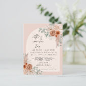 terracotta niets Fancy gewoon liefde aankondiging Briefkaart (Staand voorkant)