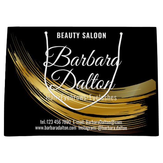 Terracotta Ocher Beige Gold Groot Cadeauzakje (Voorkant)