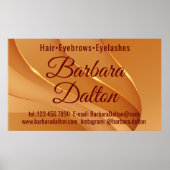 Terracotta Ocher Beige Gold Poster (Voorkant)