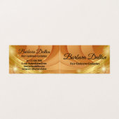 Terracotta Ocher Beige Gold Visitekaartje (Buitenkant ongevouwen)