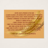 Terracotta Ocher Beige Gouden Cadeaubonnen Visitekaartje (Achterkant)