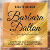 Terracotta oker beige goud. Zakelijke Accessoires Raamsticker (Vel 2)