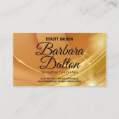 Terracotta oker beige goud. Zakelijke Accessoires Visitekaartje (Voorkant)