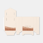 Terracotta Ombre Boho Bedankdoosjes (Uitgevouwen)