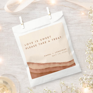 Terracotta Ombre   Minimalistische Boho-huwelijksg Bedankzakje