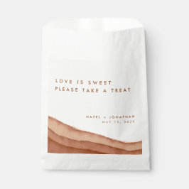 Terracotta Ombre | Minimalistische Boho-huwelijksg Bedankzakje