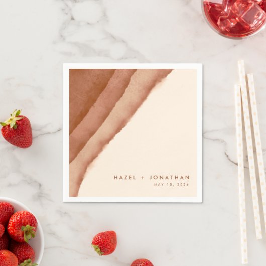 Terracotta Ombre | Minimalistische Boho Servet (Insitu)