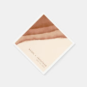 Terracotta Ombre | Minimalistische Boho Servet (Hoek)