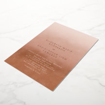 Terracotta Ombre Minimalistische Boho Trouwdag Roz
