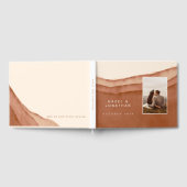 Terracotta Ombre | Weddenschap-boek Gastenboek (Volledig)