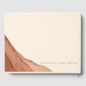 Terracotta Ombre | Weddenschap-boek Gastenboek (Achterkant)