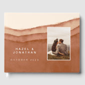 Terracotta Ombre | Weddenschap-boek Gastenboek (Voorkant)