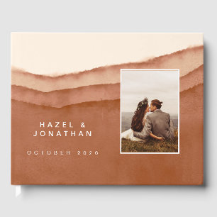 Terracotta Ombre   Weddenschap-boek Gastenboek