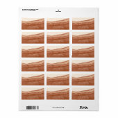 Terracotta Ombre | Zachte Waterverf Etiket (Full Sheet)