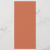 Terracotta omgekeerde Ampersand Bruiloft | Elegant Menu (Achterkant)