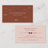 Terracotta Optic Eyewear Specialist Glasses Visitekaartje (Voorkant / Achterkant)