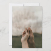 Terracotta Orange Minimalist Engagement Ceremony  Kaart (Achterkant)