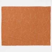  Terracotta Oranje geometrisch lijnpatroon Fleece Deken (Voorkant (Horizontaal))