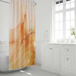 Terracotta Oranje Shower Curtain Douchegordijn