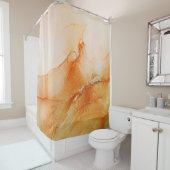 Terracotta Oranje Shower Curtain Douchegordijn (In situ)